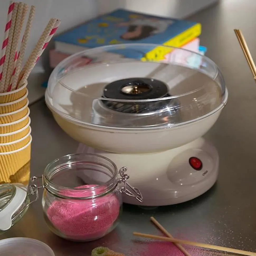 Machine à barbe à papa Livoo DOM468C 450W cuve 26,5 cm noir et crème