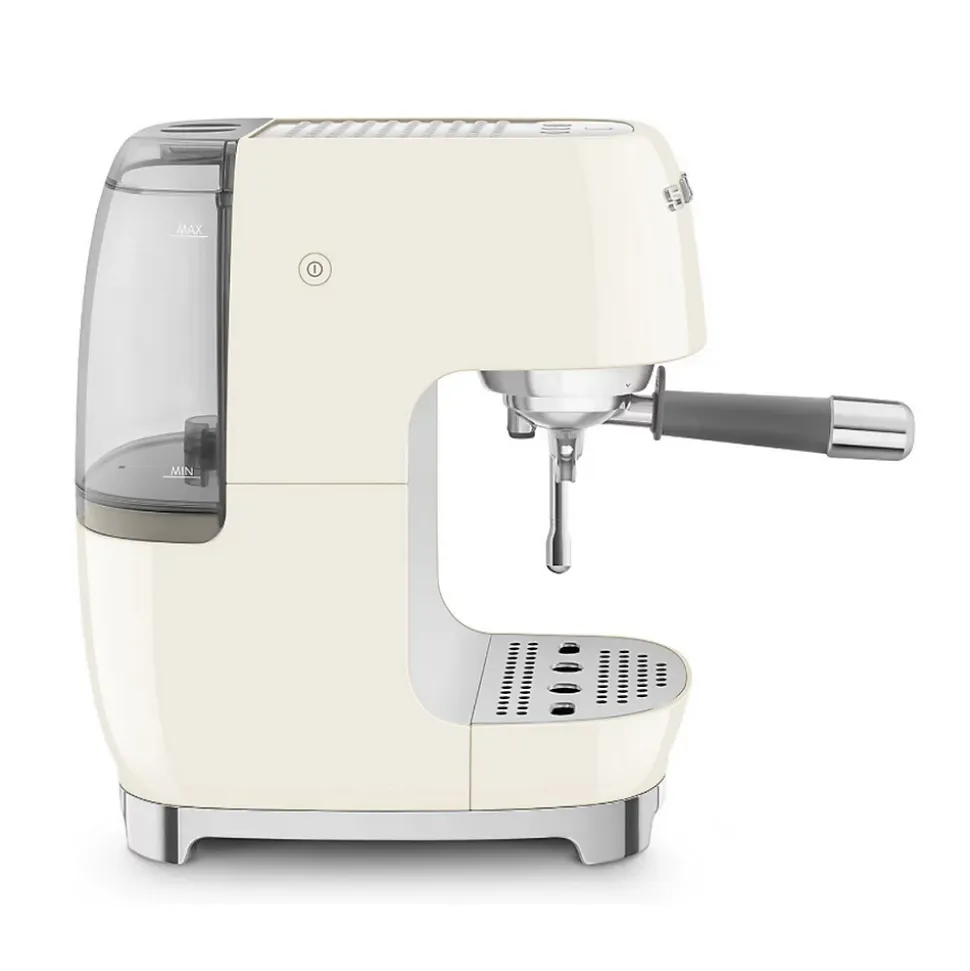 Machine à café expresso crème Smeg ECF03CREU années 50