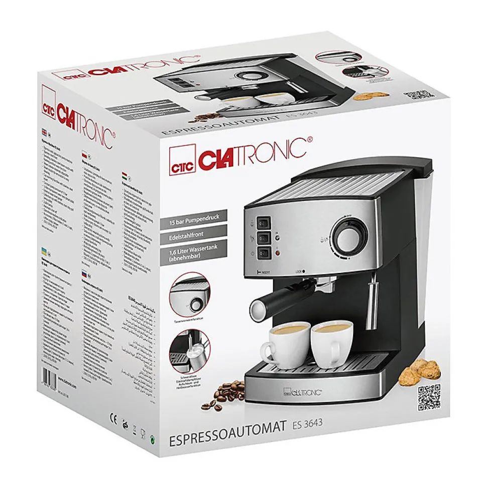 Machine à expresso Clatronic ES 3643 Noir