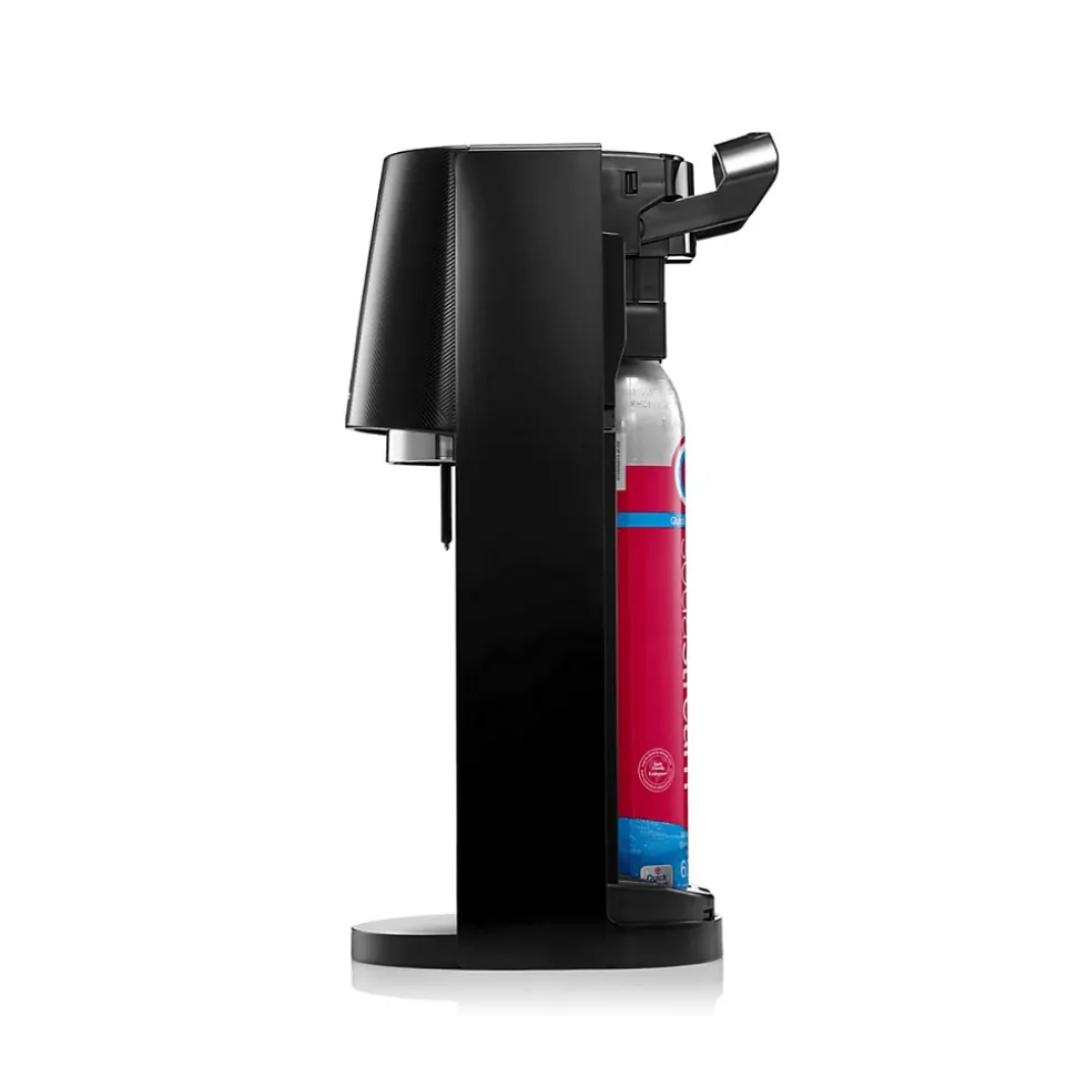 Machine à gazéifier l'eau + 1 cylindre + 1 bouteille - noir Sodastream 1012911331 e-terra