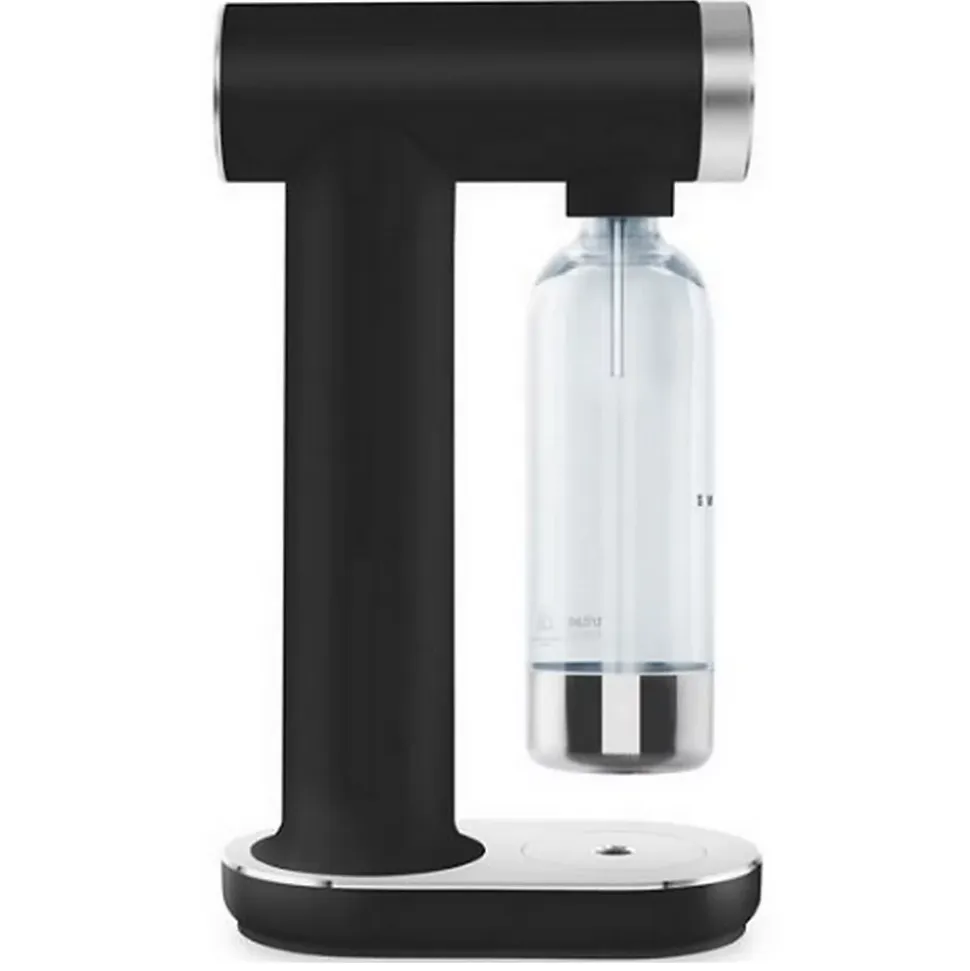 Machine à gazéifier l'eau + 1 bouteille - noir Smeg SKC01BLM collezione