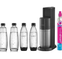 Machine à gazéifier l'eau + 2 bouteilles + 1 cylindre + 2 carafes Sodastream DUONCB