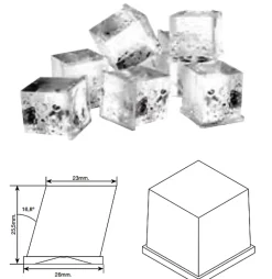 Machine à glaçon - Glace en demi cube - Production 45 a 150 kg./24H - Série HD - Icetech - l53.5- L0.1- P59.5- h78.9-