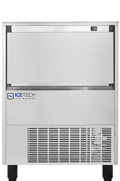 Machine à glaçon - Glace en demi cube - Production 45 a 150 kg./24H - Série HD - Icetech - l66- L0.1- P70- h83.2-