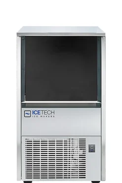 Machine à Glaçon Creux -Production de 22 à 122 kg/jour - Condenseur a AIR - Icetech - Gris - l40.1- L0.1- P50.6- h69.8
