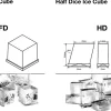 Machine à Glaçon Cube Modulaire - 212 à 405 kg/jour - Condenseur à AIR - Série FD - Icetech - l76.2- L0.1- P62- h50-