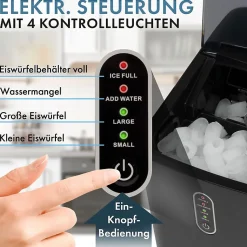 Machine à glaçons 1,1L 12KG Noir Clatronic EWB3798-Noir