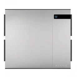 Machine à Glaçons Pleins Connectée Triphasée - 400 kg - Icematic - Gris - l76- L0.1- P62- h72.5- Acier Inoxydable