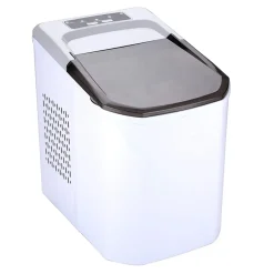 Machine à glaçons 112W Cycles de 9 glaçons 10 à 12 min 2 tailles Couvercle Transparent ALPINA