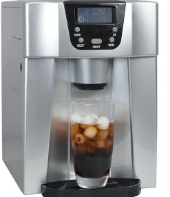 Machine à glaçons 140w 12kg/24h et distributeur d'eau silver Kitchen Chef HZB12EAU