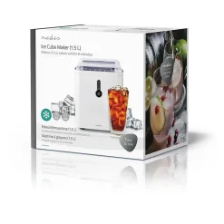 Machine à glaçons 120w 12kg/24h Nedis KAIC100FWT