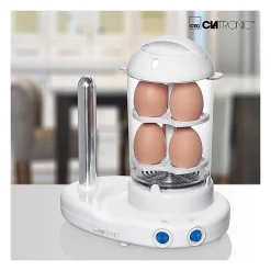 Machine à Hot Dog et Cuiseur à oeufs Clatronic HDM 3420 EKN Blanc