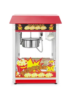 Machine à Pop-Corn Professionnelle - 560x420x(H)770 mm - Hendi - Rouge - l56- L0.1- P42- h76- Aluminium