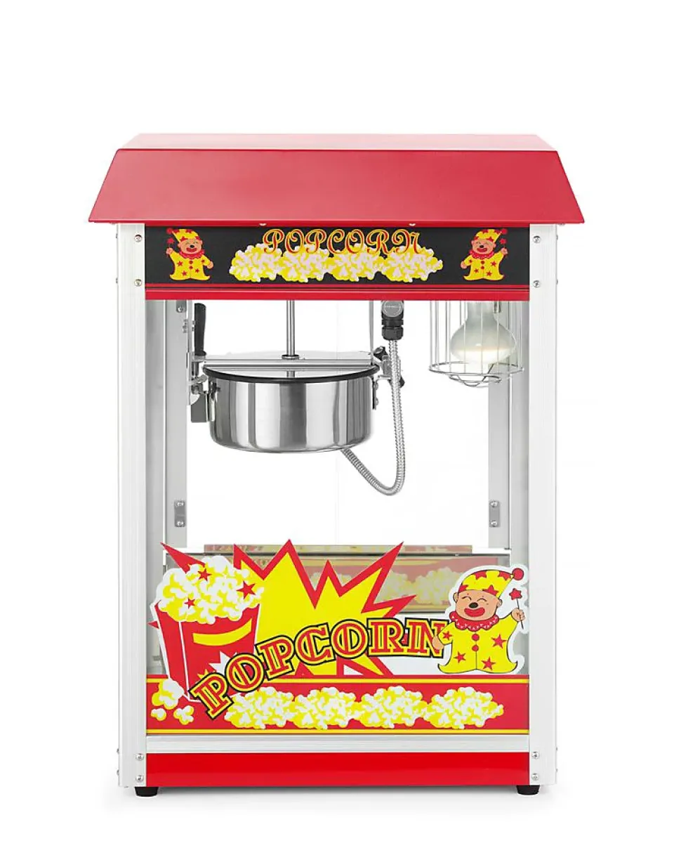 Machine à Pop-Corn Professionnelle - 560x420x(H)770 mm - Hendi - Rouge - l56- L0.1- P42- h76- Aluminium
