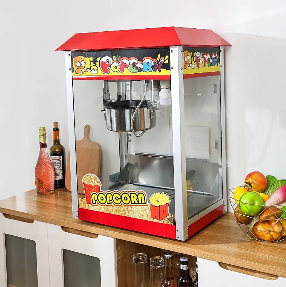 Machine à Pop-Corn Professionnelle - 1400 W - Dynasteel