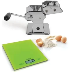 Machine à ravioli et spaghetti Livoo MEN41 avec Balance culinaire Kiwi KKS-1122 - Capacité 5kg - Ecran LCD