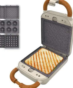 Machine à sandwich rétro 3-en-1 700W Cecotec