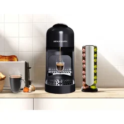 Machine a café a capsules - ARTHUR MARTIN - AMN230N - Expresso & Lungo - 1400 W - Noir