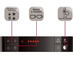 Machine a Café a Grain MELITTA Passione - Argent