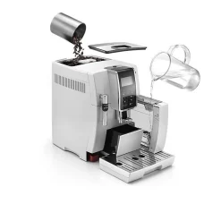 Machine a café automatique DELONGHI Dinamica ECAM 350.35 W - Blanc - Avec buse vapeur Cappuccino - 15 bar