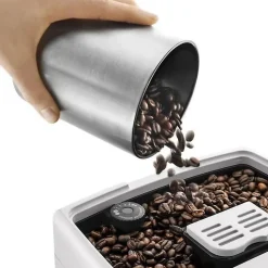 Machine a café automatique DELONGHI Dinamica ECAM 350.35 W - Blanc - Avec buse vapeur Cappuccino - 15 bar