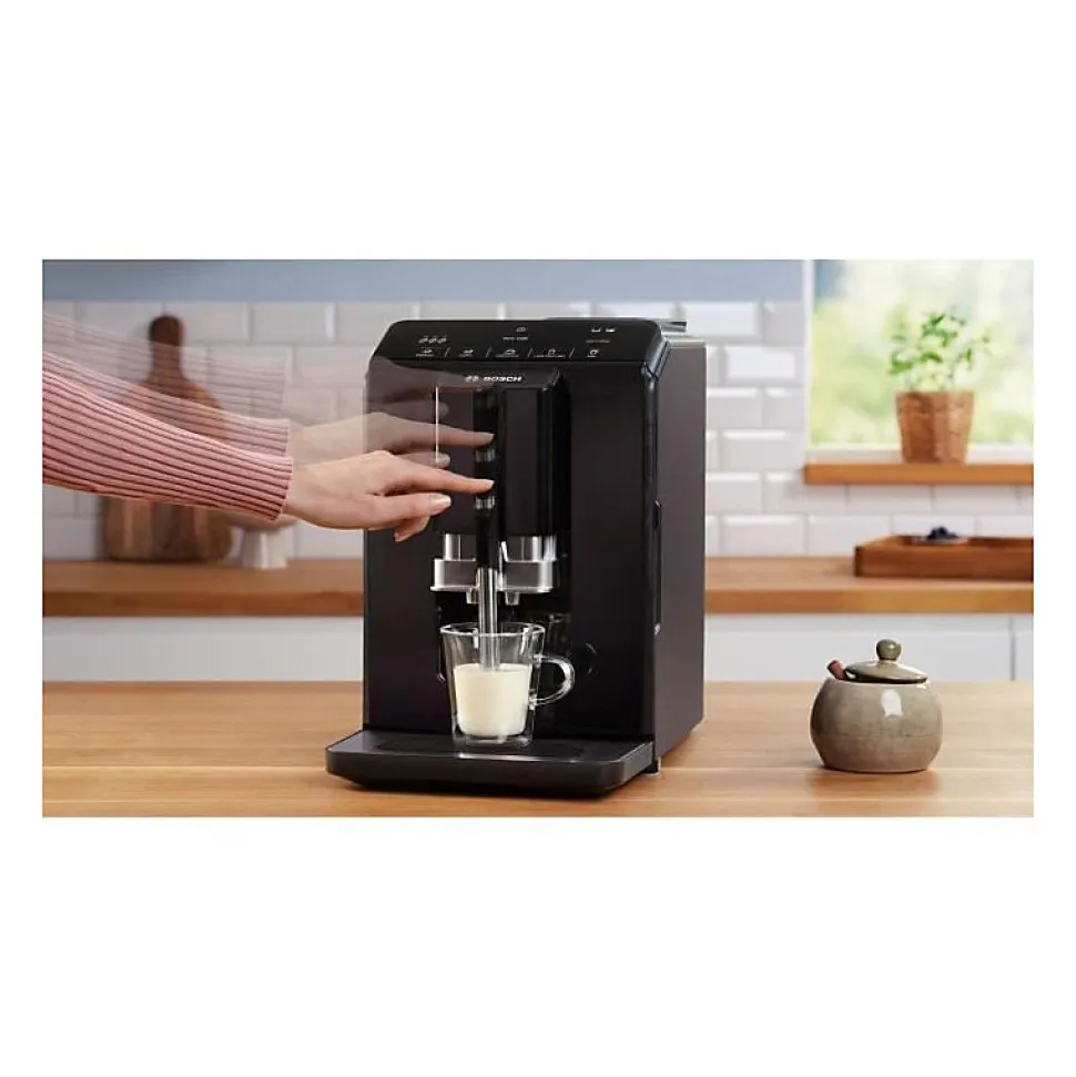 Machine a café broyeur expresso - BOSCH - TIE20119 Serie 2 - 1300 W - 250 g de grains - 1,4 L - Noir