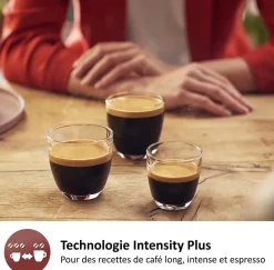 Machine a café dosette SENSEO SELECT Philips CSA240/31, Intensity Plus, Booster d'arômes, Crema plus, 1 a 2 tasses, Nougat