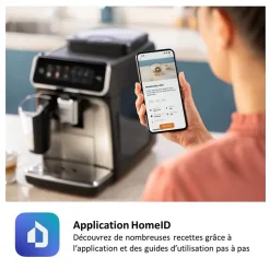 Machine a café expresso broyeur automatique - PHILIPS - EP2339/40 - Serie 2300 - LatteGo - Chrome Blanc