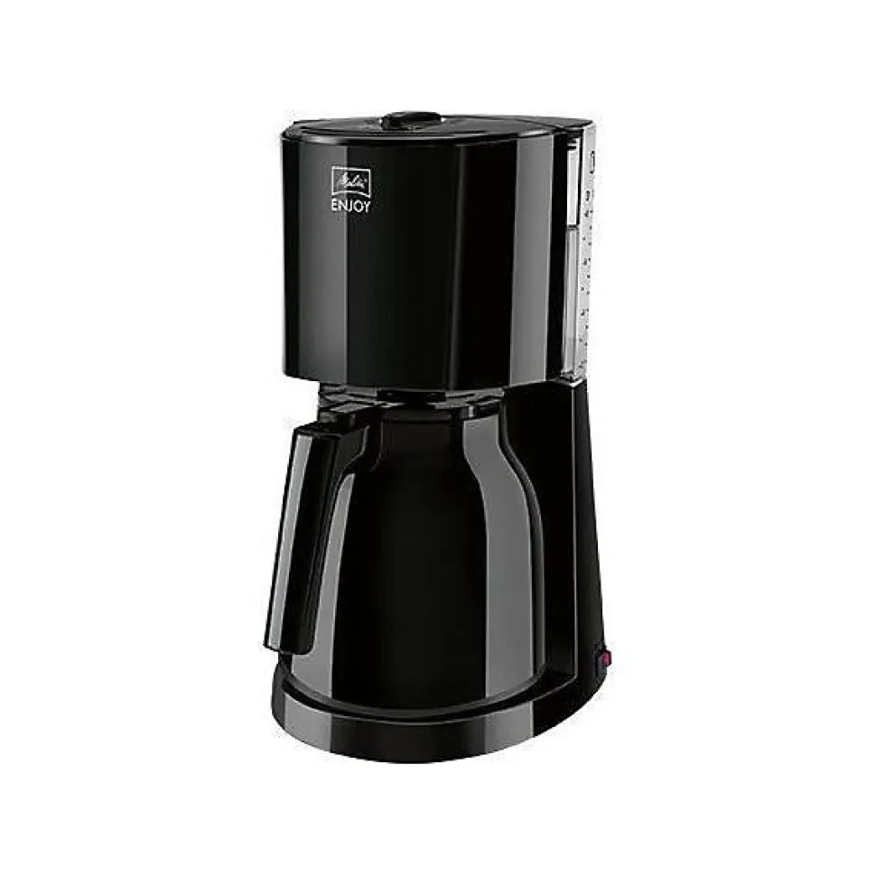 Machine a Cafe - Cafetiere Electrique filtre MELITTA - Enjoy II Therm Noir 1017-06 - 1000W - AromaSelector - Systeme anti-gouttes