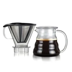 Machine a Cafe - Cafetiere Electrique MELIOR , filtre permanent maille inox, 5 tasses, 0.6 l