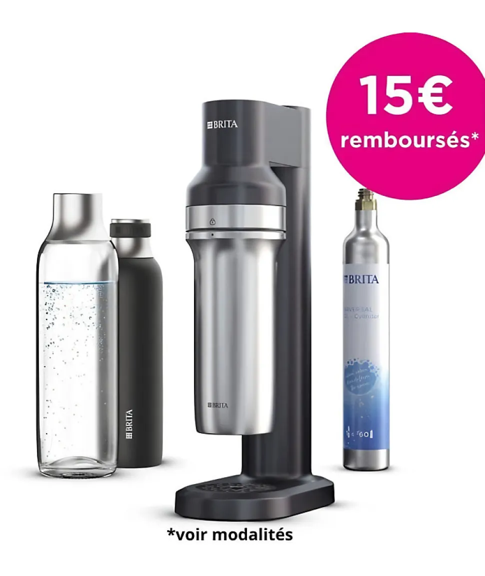 Machine a eau pétillante BRITA sodaTRIO - noire