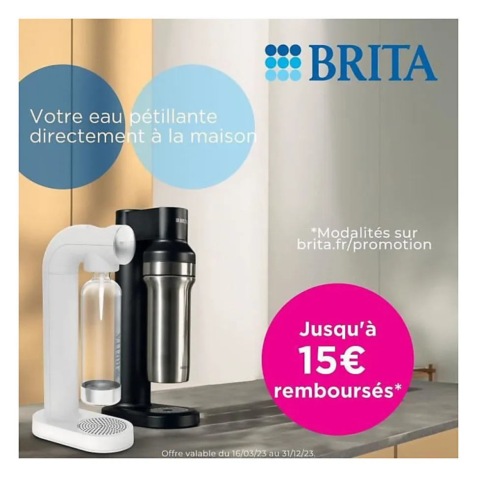 Machine a eau pétillante BRITA sodaTRIO - noire