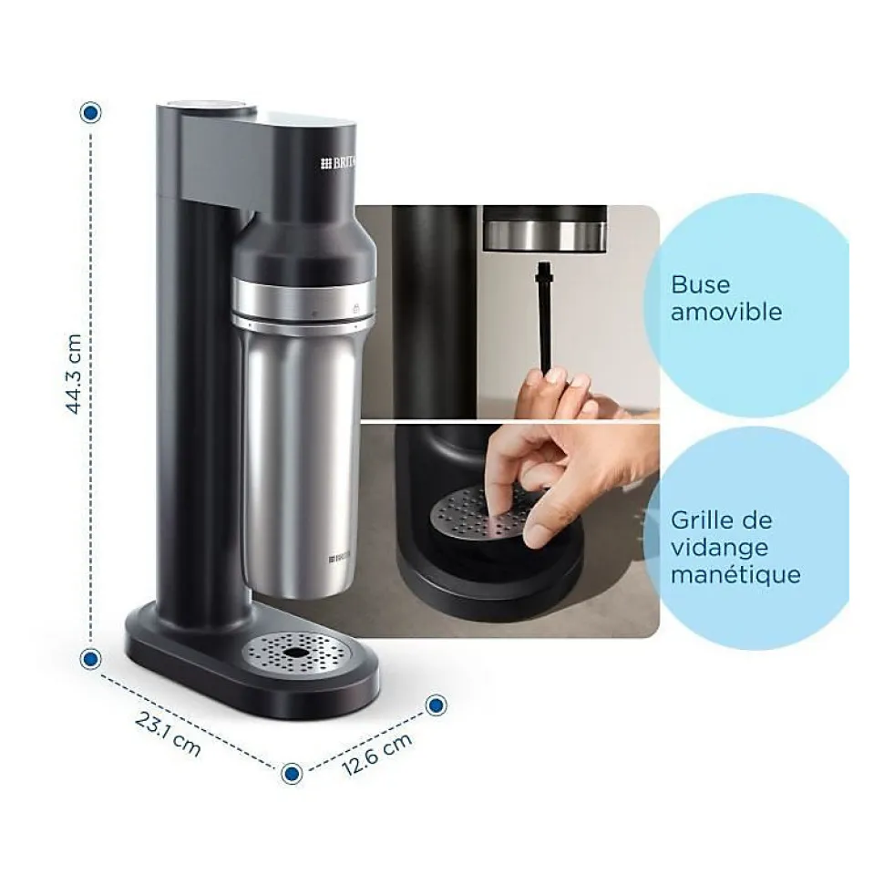 Machine a eau pétillante BRITA sodaTRIO - noire
