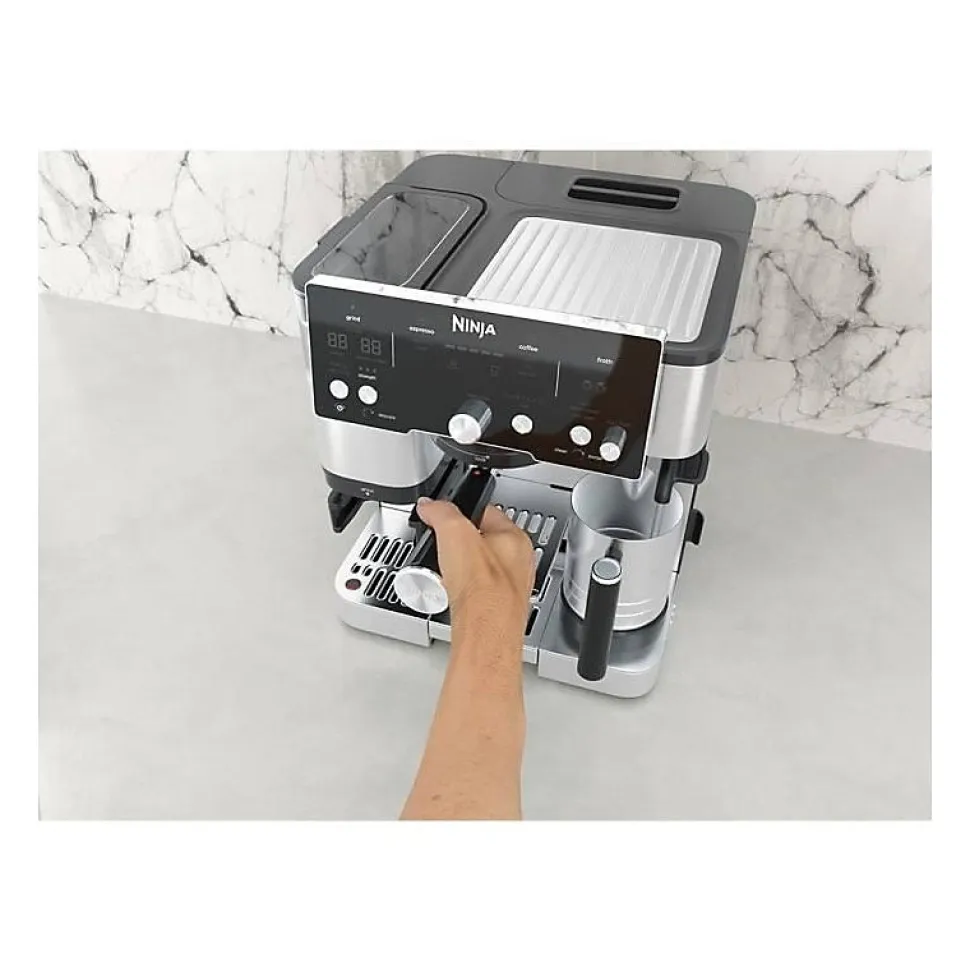 Machine a expresso - NINJA - ES501EU Luxe Essential - 2 L - Ecran digital - Noir / Inox