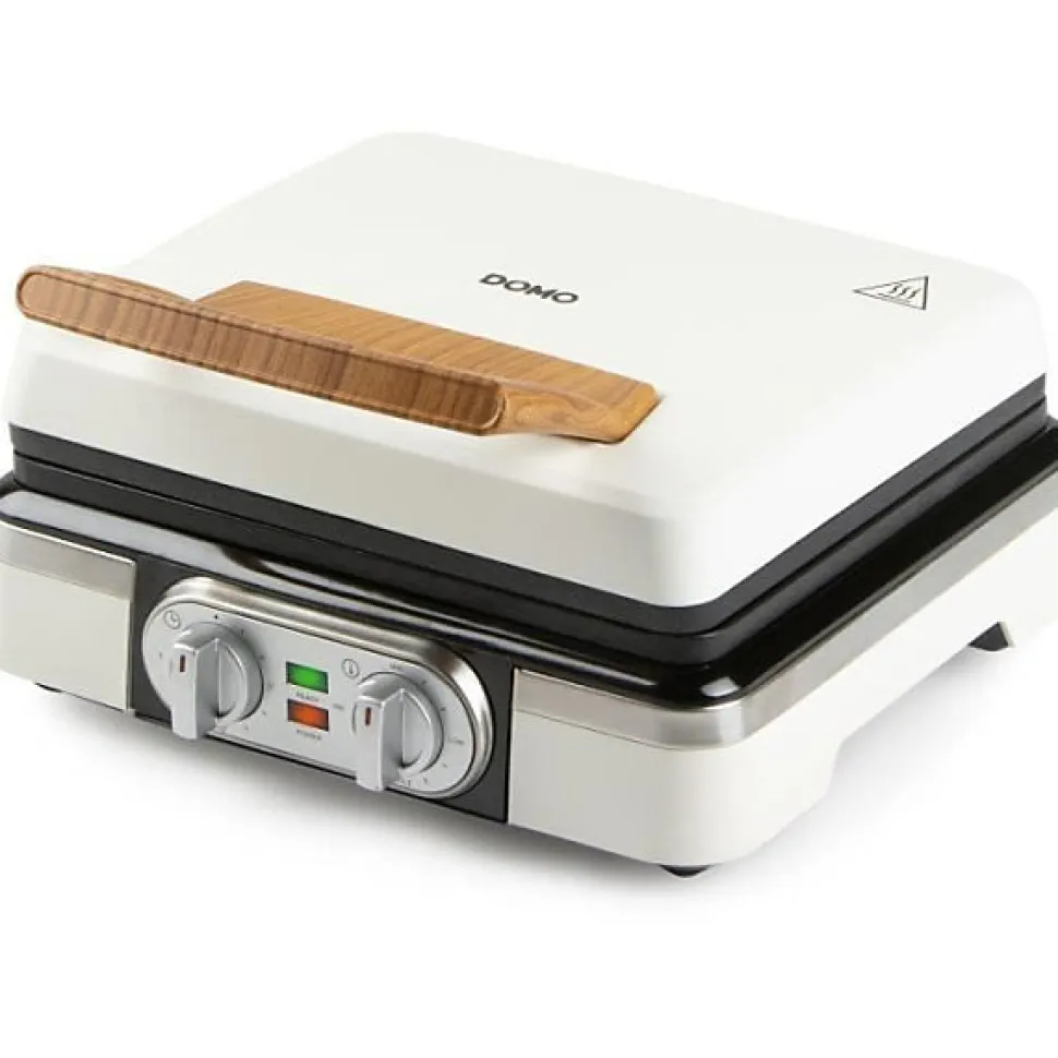 Machine a Gaufre - Gaufrier Electrique - DOMO - DO9280W - 1520 W - 2 gaufres XL - Blanc