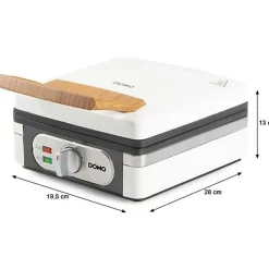 Machine a Gaufre - Gaufrier Electrique - DOMO - DO9274W - 1400 W - 2 gaufres XL - Blanc
