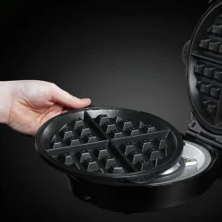 Machine a Gaufre - Gaufrier Electrique 3 en 1 RUSSELL HOBBS - 24620-56 - 3 plaques interchangeables - Donuts et Cupcake - 900W