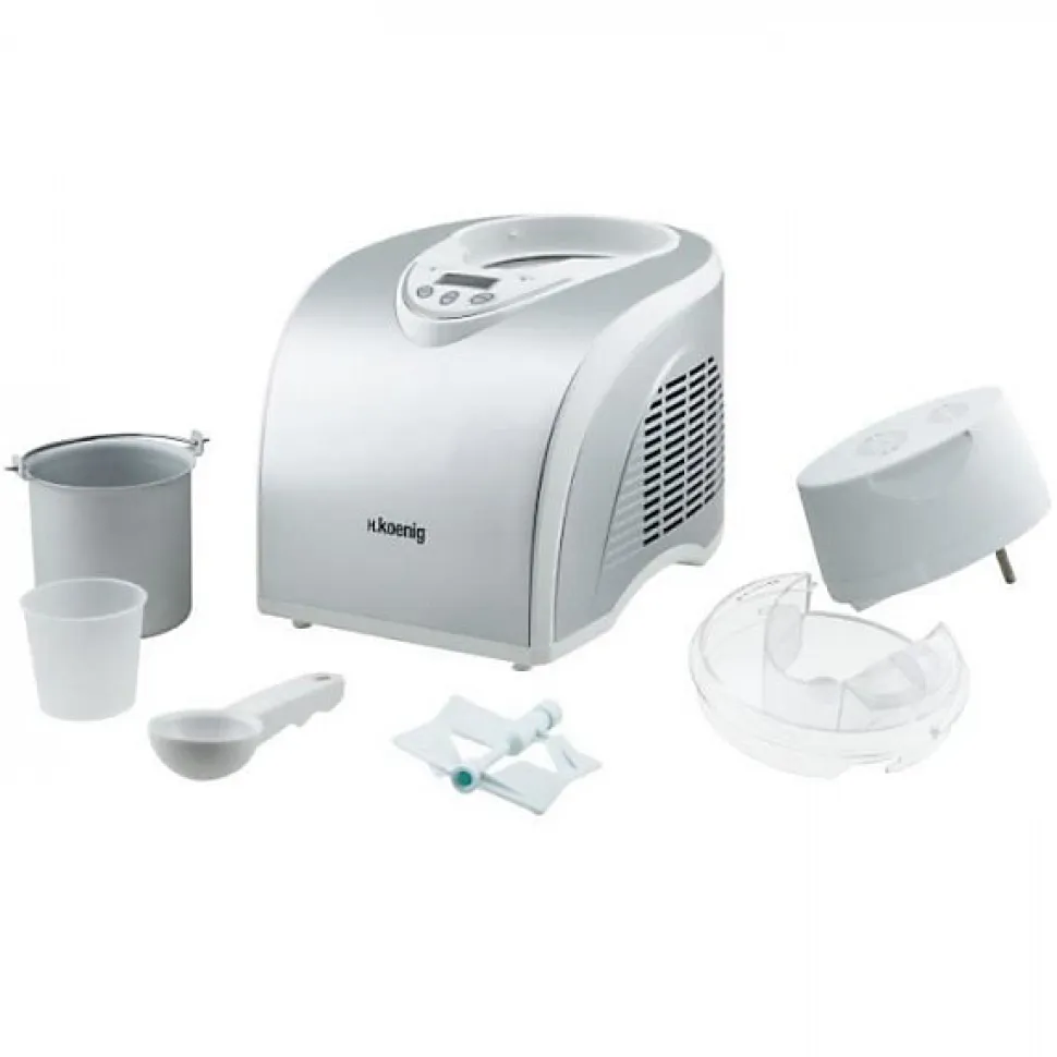 Machine a Glace - Sorbetiere Turbine a glaces HKoeNIG - HF180 - Capacité 1 L - Préparation rapide: 30 a 40min - 135W