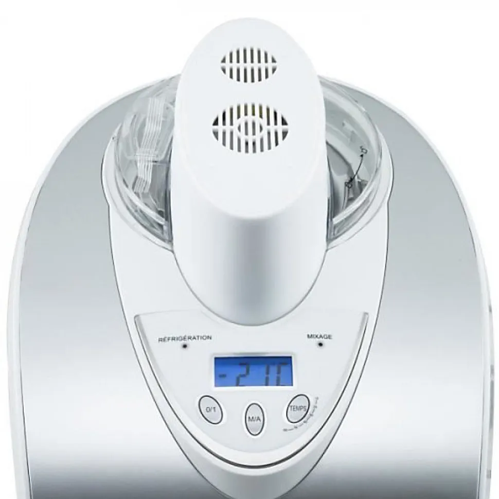 Machine a Glace - Sorbetiere Turbine a glaces HKoeNIG - HF180 - Capacité 1 L - Préparation rapide: 30 a 40min - 135W