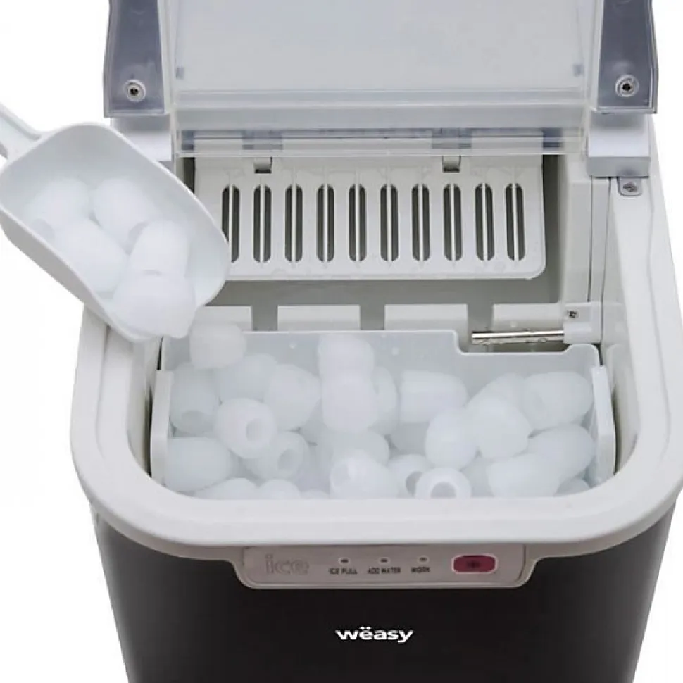Machine a Glaçon WEASY - KW12 - Jusqu'a 12 kg de glaçons par jour - 7 a 12 minutes de production - Noir
