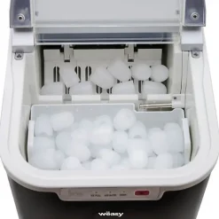 Machine a Glaçon WEASY - KW12 - Jusqu'a 12 kg de glaçons par jour - 7 a 12 minutes de production - Noir