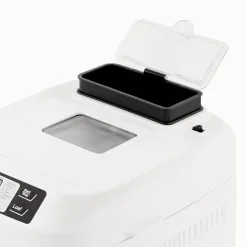 Machine a Pain HKoeNIG - BAKE340 - 12 programmes - 3 niveaux de cuisson - Jusqu'a 800g de pain - 550W - Blanc