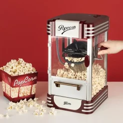 Machine a Pop-corn - Appareil Electrique - HKoeNIG - Design retro - Capacité 50g - Lumiere intérieure