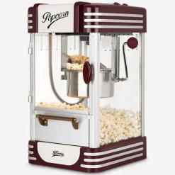 Machine a Pop-corn - Appareil Electrique - HKoeNIG - Design retro - Capacité 50g - Lumiere intérieure