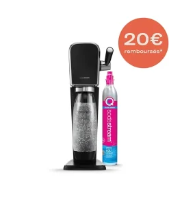 Machine a soda - SODASTREAM ART - Noire - bouteille et cylindre de gazéification inclus