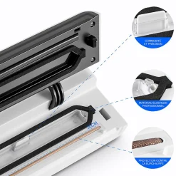 Machine Sous Vide Avec Coupe-rouleau Blanche Modèle Airprotect300 De Kitchencook