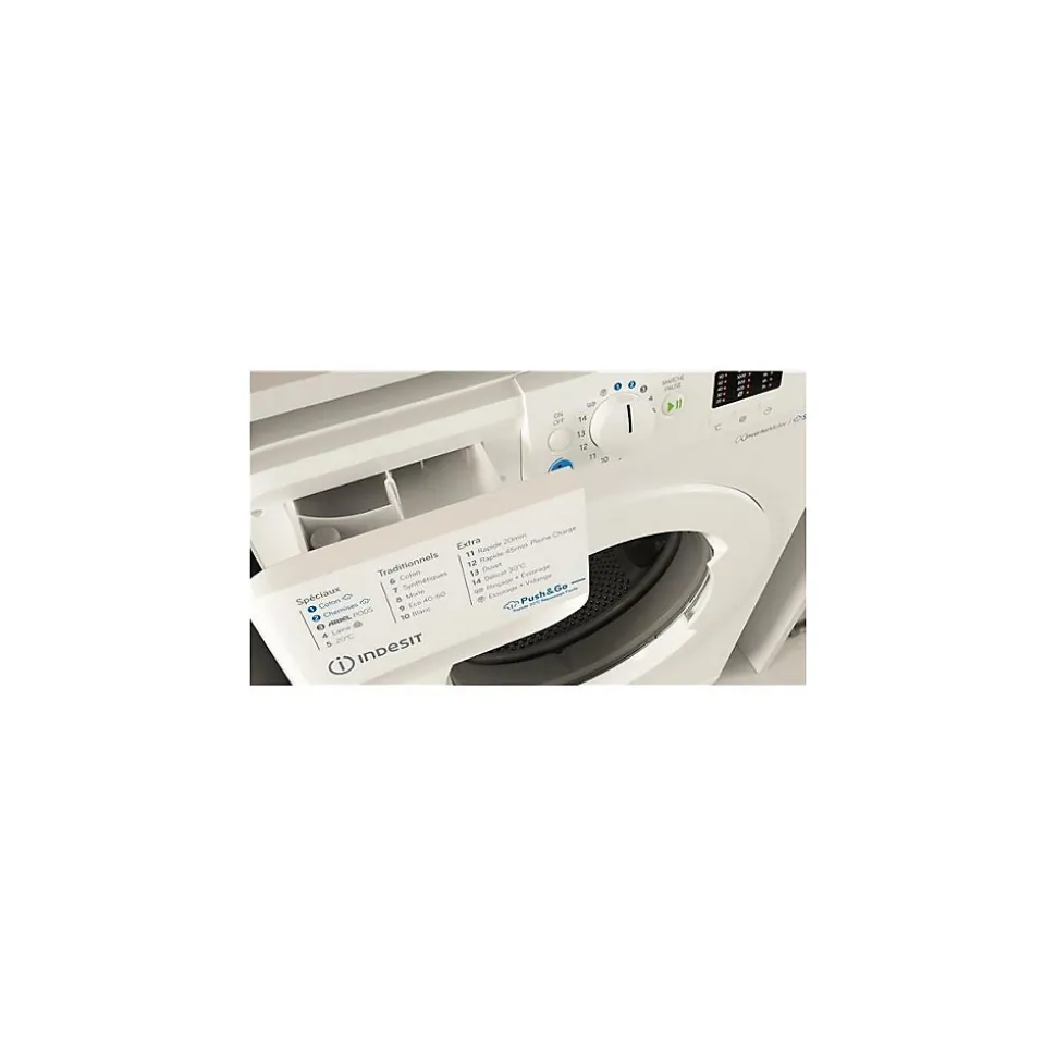 MAL posable, Front, INNEX STEAM, Blanc, 10 KG, 1400 trs, Classe énergie INDESIT