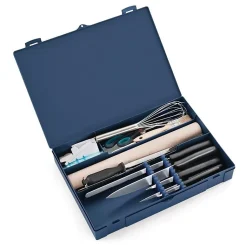 Mallette Professionnelle à Couteaux Grise - Capacté 10 Couteaux - Deglon