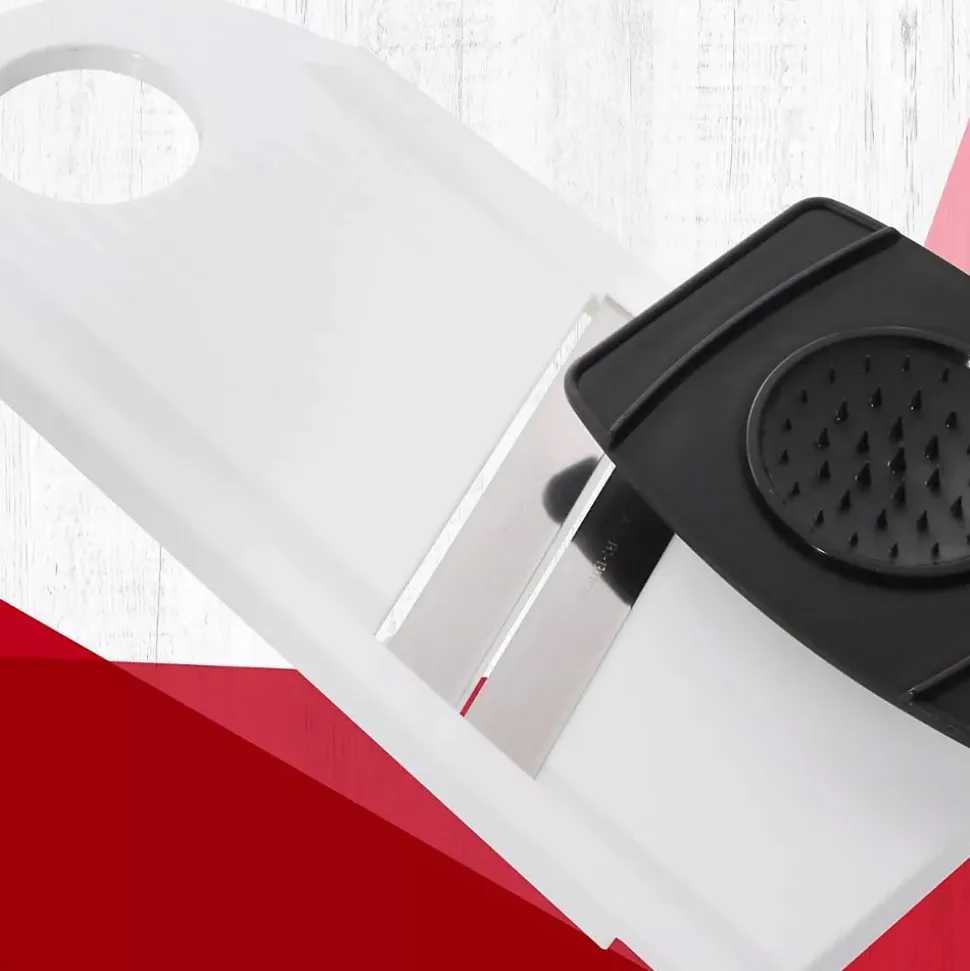 Mandoline de cuisine manuelle double lame avec protège main Fackelmann Basic