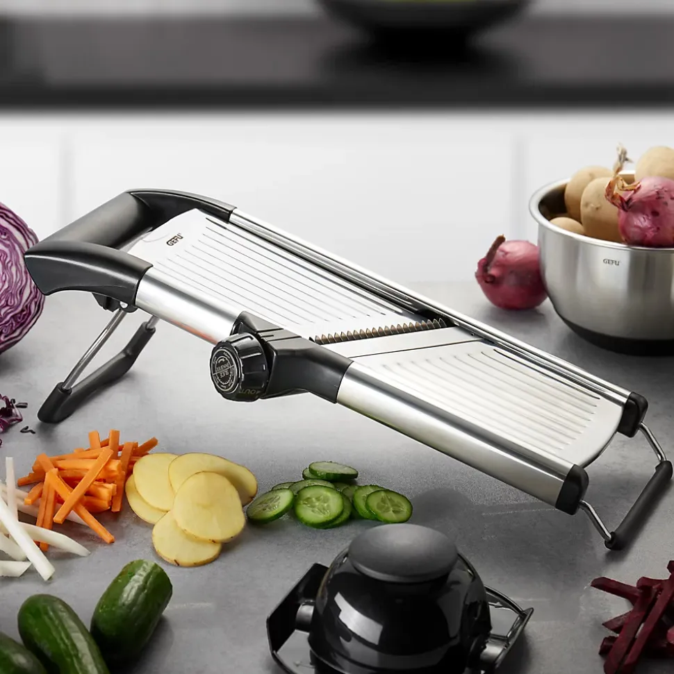 Mandoline gourmet en gris/noir Gefu 89541 volari